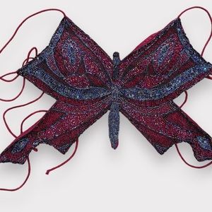 Passport Vintage butterfly sequin top